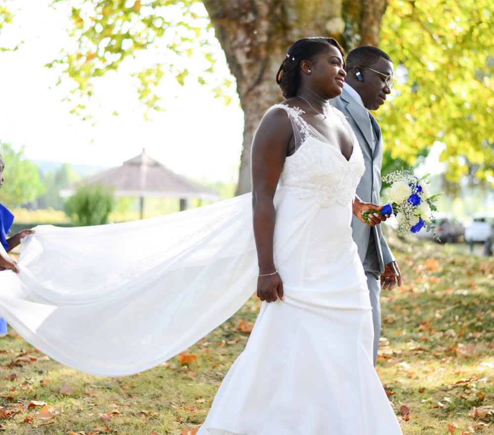 Arrivée de la mariée château de Lastours